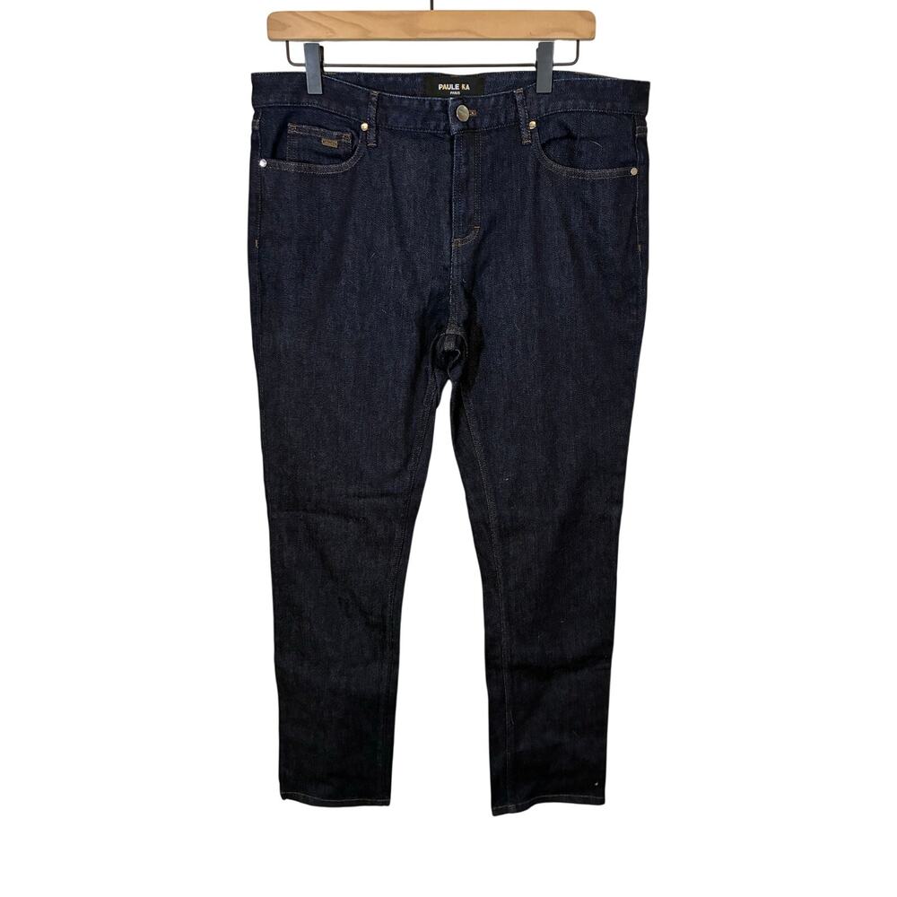 NWT Paule Ka 114 Jean Stretch –Marine Blue Denim Jeans US 8 / FR 42 Parisian Lux